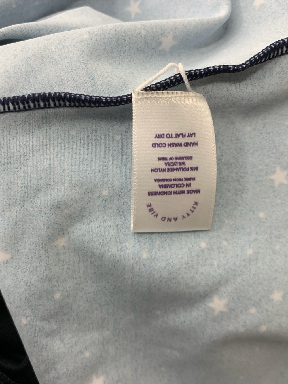 Kitty And Vibe Women Size Small Dress Play Blue Star Moon Print Tank Liner Swim - Picture 6 of 6